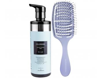 Semi-permanentna maska koloryzujca do wosw Klral Colorama 9.12 - 500 ml - bardzo jasny popielaty blond + szczotka gratis