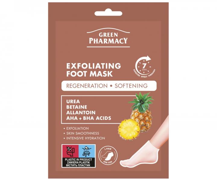 Maska zuszczajca do stp Green Pharmacy Exfoliating Foot Mask - 2 x 13 ml - skarpetki
