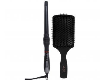 Profesjonalna wielofunkcyjna lok�wka do w�os�w Varis Curling Iron System + szczotka do rozczesywania w�os�w Varis Paddle Brush g