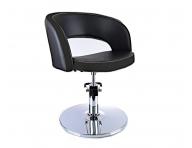 Fotel fryzjerski Detail Rio - czarny - II. jako�� - rysy i rdza na podstawie
