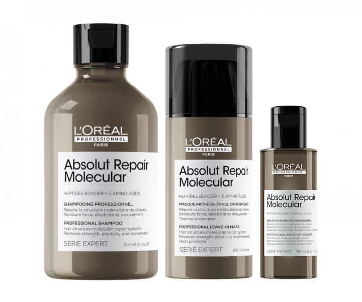 Zestaw do w�os�w zniszczonych Lor�al Professionnel Absolut Repair Molecular + serum 75 ml gratis