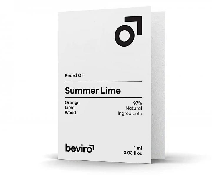 Olejek do brody Beviro Beard Oil Summer Lime - 1 ml