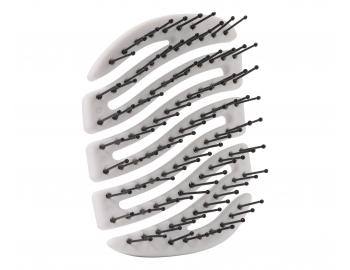 Szczotka do w�os�w z w�osiem nylonowym Sister Young Mila Pocket Hair Brush - bia�a