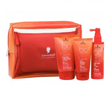 Zestaw podr�ny do w�os�w nara�onych na s�o�ce Schwarzkopf Professional BC Bonacure Sun Protect + 2 kosmetyczki gratis