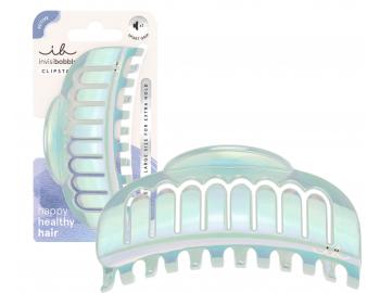 Du�a klamra do w�os�w do uprawiania sportu Invisibobble Clipstar L Flexibobble - niebieska per�owa