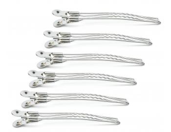 Spinki chromowane do w�os�w Eurostil Professional - 11,7 cm - srebrne - 6 szt.