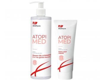 �el pod prysznic i szampon do sk�ry atopowej i bardzo suchej Elfa Pharm Atopi Med 400 ml + krem 75 ml gratis