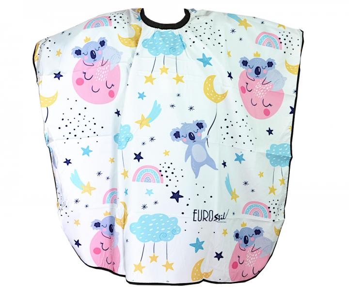 Peleryna fryzjerska dziecica Eurostil Professional - koala