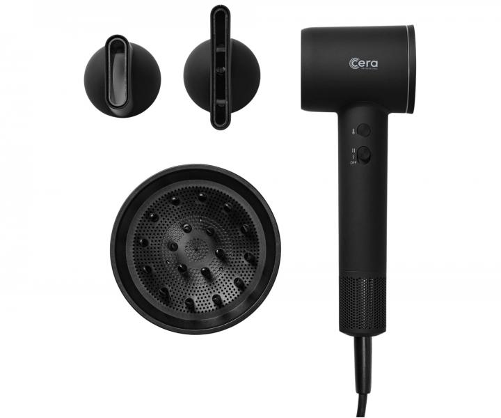 Profesjonalna suszarka do wosw Cera Pro BLDC Dryer - 1600 W - czarna matowa