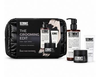 M�ski zestaw prezentowy do piel�gnacji i stylizacji w�os�w oraz brody STMNT The Grooming Edit + kosmetyczka gratis