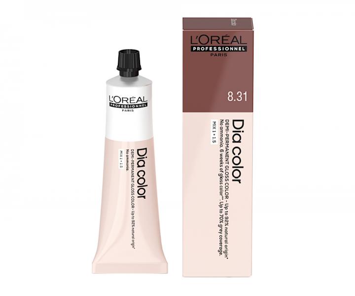 Farba do wosw ton w ton Loral Professionnel Dia color 60 ml - 8.31 jasny zocisto-popielaty blond