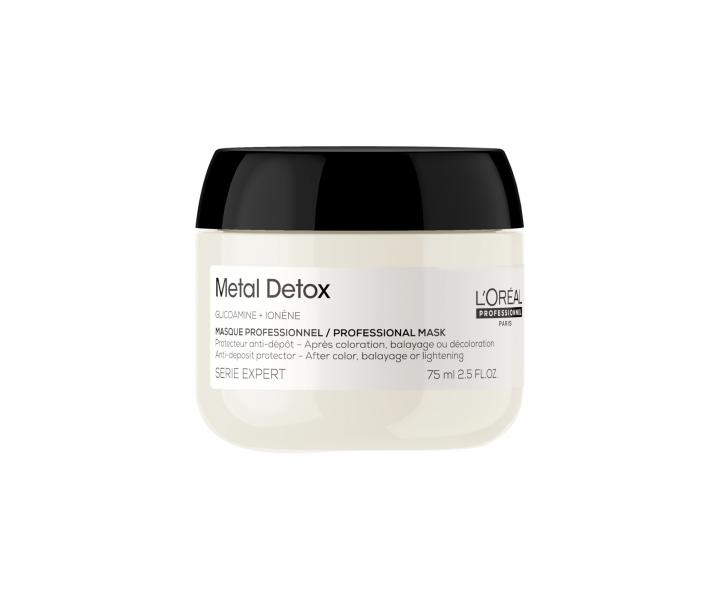 Maska do w�os�w farbowanych i zniszczonych Lor�al Professionnel Serie Expert Metal Detox - 75 ml