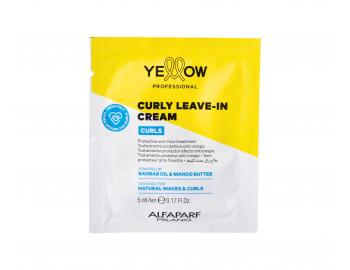 Krem bez sp�ukiwania do w�os�w falowanych, kr�conych i afro Yellow Professional Curls Curly Leave-In Cream - 5 ml (bonus)