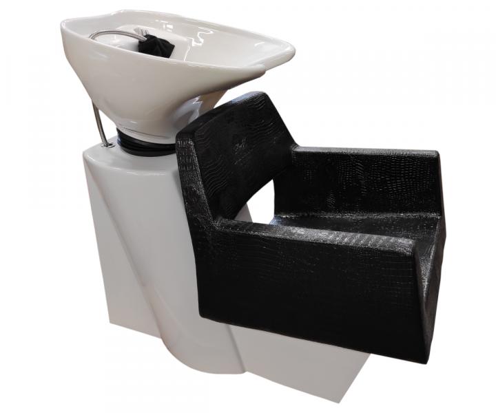 Myjnia fryzjerska Detail Luxor - czarny fotel (71) - biaa myjnia