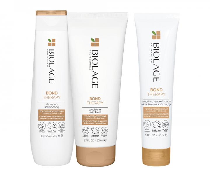 Zestaw do w�os�w bardzo zniszczonych Biolage Bond Therapy + krem wyg�adzaj�cy termoochronny gratis