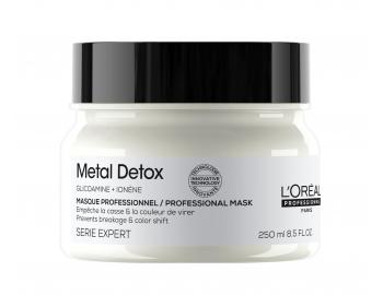 Maska do wosw farbowanych i zniszczonych Loral Professionnel Serie Expert Metal Detox - 250 ml