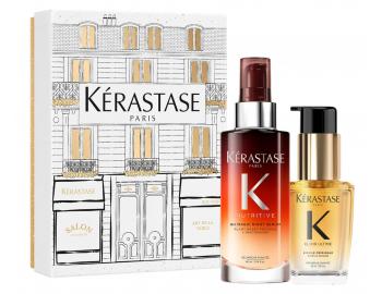 Zestaw upominkowy z olejkiem i serum na noc do wosw suchych Krastase Iconics