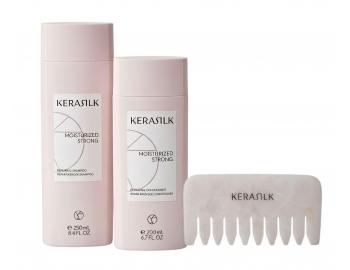 Zestaw do regeneracji suchych i zniszczonych w�os�w Kerasilk Repairing + grzebie� do masa�u Gua Sha gratis
