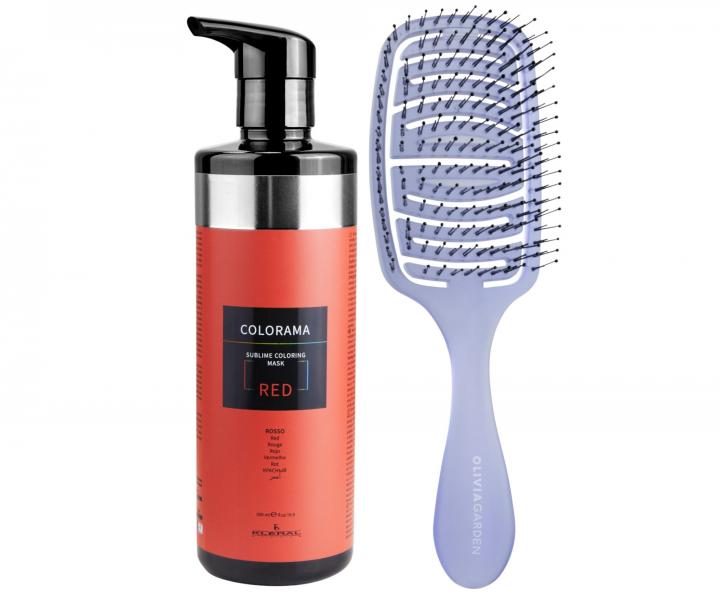 Semi-permanentna maska koloryzujca do wosw Klral System Colorama Red - 500 ml - czerwona + szczotka gratis