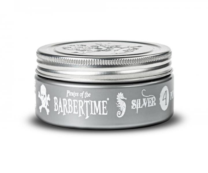 Pomada do wosw bardzo mocno utrwalajca z wysokim poyskiem Barbertime Silver Pomade No. 4 - 150 ml