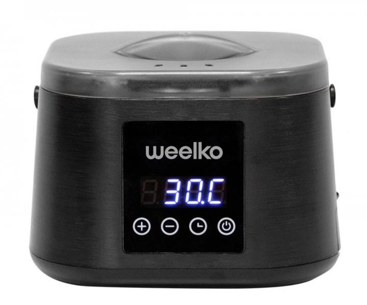 Podgrzewacz wosku do depilacji z pojemnikiem na szpatuki  Weelko Epilspat - 500 ml - czarny