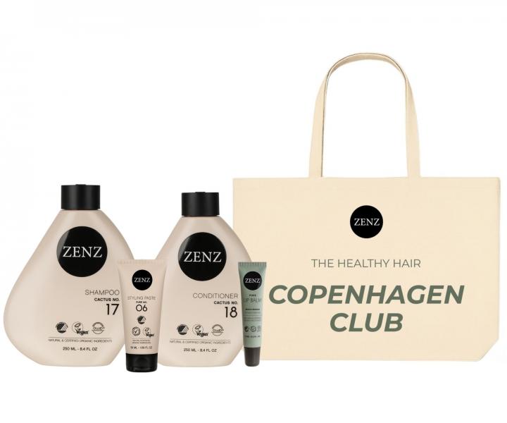 Zestaw nawil�aj�cy i zmi�kczaj�cy do w�os�w kr�conych i suchych Zenz Cactus + balsam do ust i torba p��cienna gratis