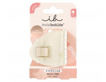 Klamra do wosw Invisibobble Everclaw Evershine - kremowa z efektem marmuru