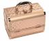 Profesjonalny kufer kosmetyczny Sibel - rose gold - II. jako - wady na powierzchni