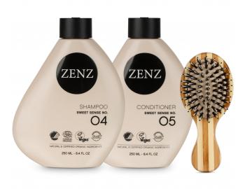 Zestaw zwi�kszaj�cy objeto�� w�os�w cienkich i normalnych Zenz Sweet Sense + mini szczotka Zenz Boar Brush Mini gratis