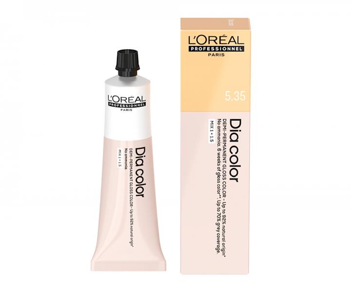 Farba do wosw ton w ton Loral Professionnel Dia color 60 ml - 5.35 jasny brz zocisto-mahoniowy