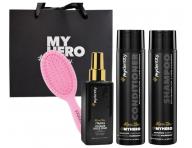Zestaw odywczy i nawilajcy do wosw #mydentity MyHero Nourishing z torb prezentow i mini szczotk Framar - rowa