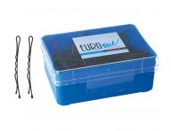 Wsuwka karbowana Eurostil Professional - 6,5 cm - 200 szt.