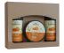 Seria do piel�gnacji cia�a Green Pharmacy Body Care z miodem manuka i oliw� z oliwek - zestaw upominkowy - �el pod prysznic + peeling cukrowy + balsam do cia�a