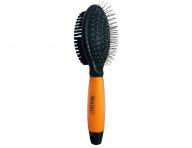 Dwustronna szczotka do piel�gnacji sier�ci zwierz�t Wahl Professional Double Sided Brush 58421 - pomara�czowa