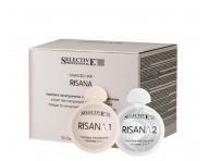 Dwufazowa maska do w�os�w zniszczonych i obci��onych Selective Professional Risana Mask - 12+12 x 15 ml