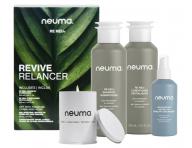 Zestaw upominkowy do wszystkich rodzajw wosw Neuma Re Neu Revive + wieca i spray gratis