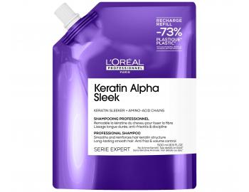 Szampon wyg�adzaj�cy w�osy pusz�ce si� Lor�al Professionnel Serie Expert Keratin Alpha Sleek - 500 ml - wk�ad uzupe�niaj�cy