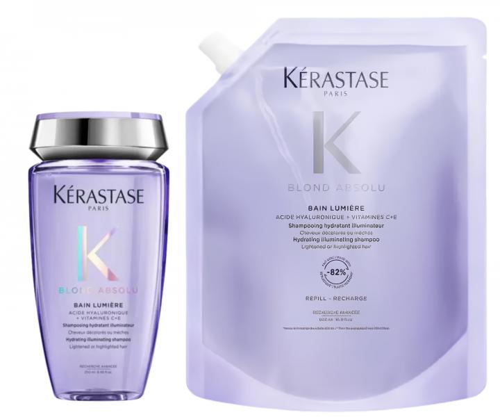Szampon roz�wietlaj�cy do w�os�w blond K�rastase Blond Absolu Bain Lumi�re - 250 ml + zapas 500 ml