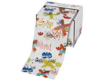 Profesjonalna folia fryzjerska aluminiowa z toczeniem Sibel Graffiti - 15 mikronw - 97 m - kolorowe graffiti