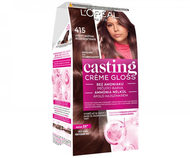 Farba do wosw bez amoniaku Loral Casting Crme Gloss - 554 ognista czekolada