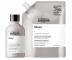 Seria produkt�w do neutralizacji w�os�w siwych i bia�ych L�Or�al Professionnel Serie Expert Silver - szampon - 300 ml + zapas 500 ml