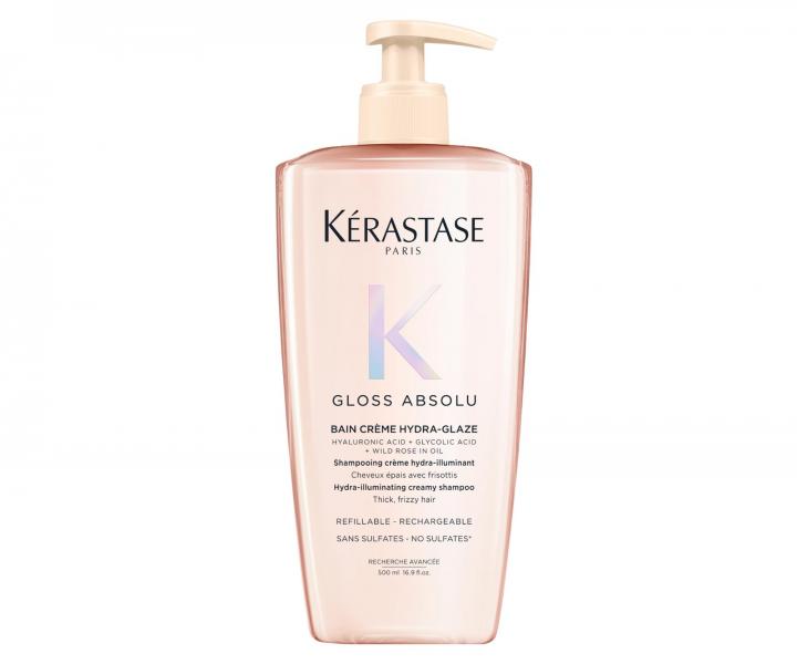 Szampon nawil�aj�co-rozja�niaj�cy do w�os�w grubych i pusz�cych si� K�rastase Gloss Absolu Bain Cr�me Hydra-Glaze - 500 ml