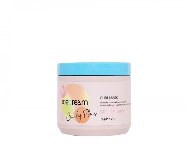 Maska nawil�aj�ca do w�os�w kr�conych i falowanych Inebrya Ice Cream Curly Plus Curl Mask - 500 ml