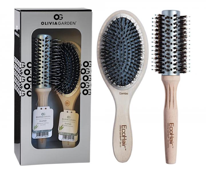 Zestaw upominkowy szczotek do wosw Olivia Garden Ecohair Set