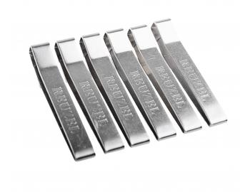 Klipsy Barber do zapinania peleryny Reuzel Super Barber Cape Cloth Clip - 6 sztuk - srebrne