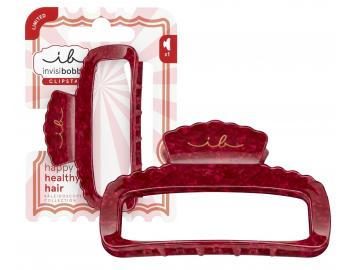 Klamra do w�os�w Invisibobble Clipstar Kaleidoscope Showstopper - bordowa z efektem marmuru