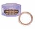 Gumka do wosw spiralka cienka Invisibobble Slim - 3 sztuki - przeroczysty z brzowym paskiem