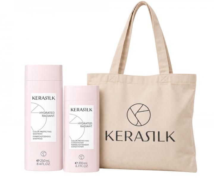 Zestaw do w�os�w farbowanych Kerasilk Color Protecting + torba materia�owa Kerasilk gratis