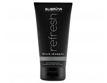 Szampon dla zachowania platynowego odcienia w�os�w Subrina Professional Refresh Black Shampoo - 25 ml