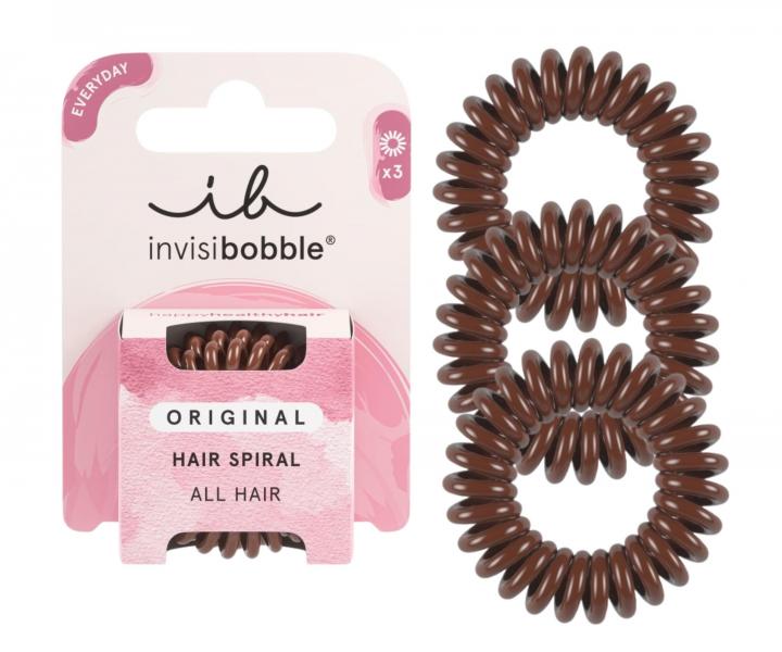 Gumka spiralka do w�os�w Invisibobble Original Pretzel Brown - 3 szt.